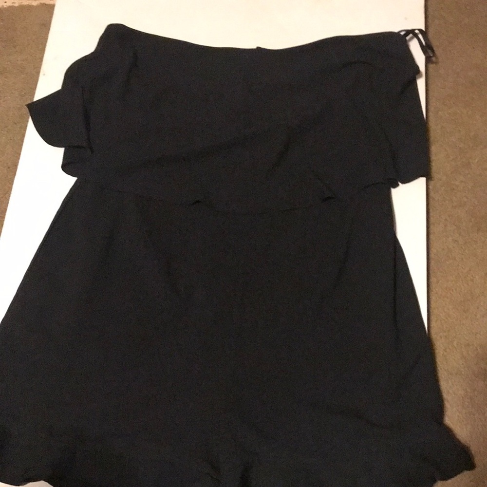 Black one piece skirt outfit y heart beeps